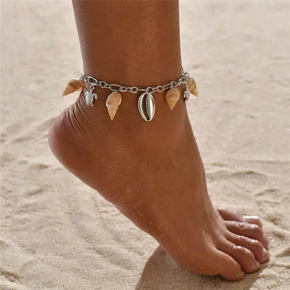 Modyle Bohemian Shell Starfish Anklets for Wome