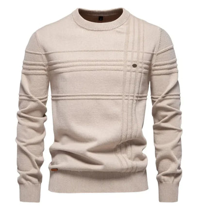 Men's Sleek Euro-Style Cotton Pullover