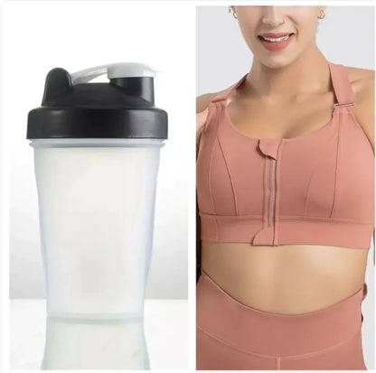 Seamless Wireless Push-Up Sports Bra with a Bottle