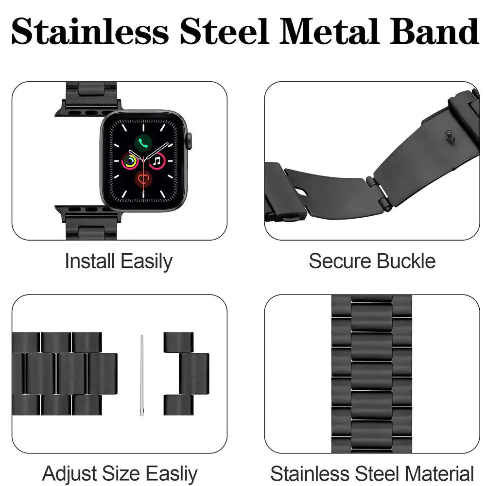 Stainless Steel For Apple Watch iWatch Band 8 7 6 5 4 3 2 SE 38/41/40/42/44/45mm