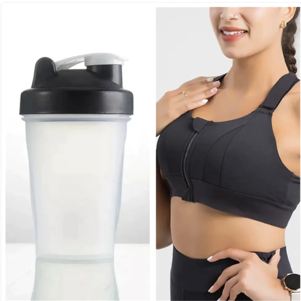 Seamless Wireless Push-Up Sports Bra with a Bottle