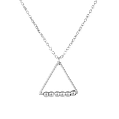 Breathable Anxiety Necklace In Stainless Steel For Women