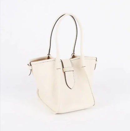 Top-Grain Leather Tote Handbag