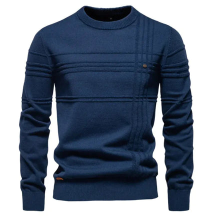 Men's Sleek Euro-Style Cotton Pullover