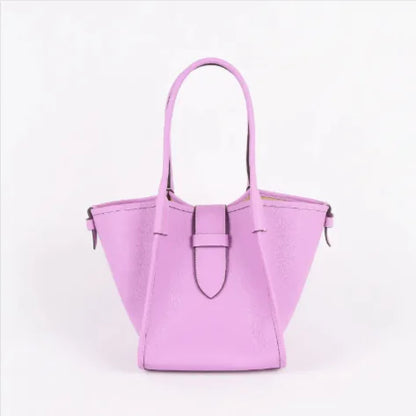 Top-Grain Leather Tote Handbag