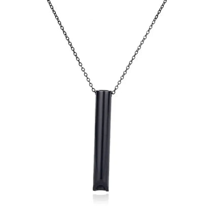 Breathable Anxiety Necklace In Stainless Steel For Women