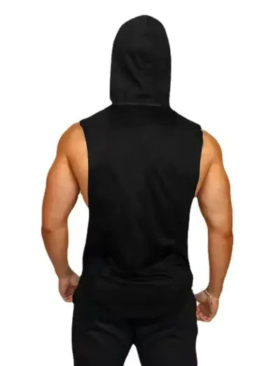 Mens Gym Hooded Tank Top