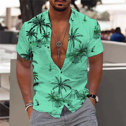 Summer Hawaiian Floral Shirts For Men