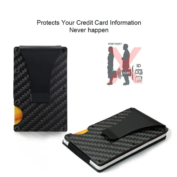 Carbon Fiber Slim Wallet for Men and Women