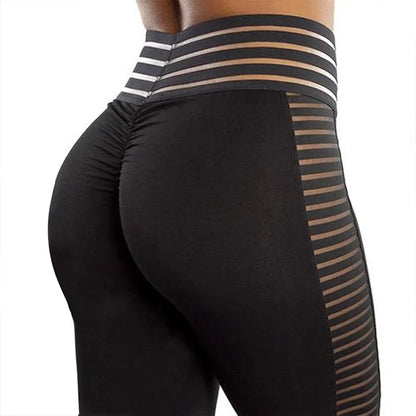 CHRLEISURE Women's Bubble Butt Push-Up High Waist Leggings