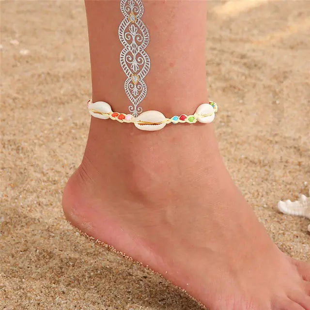 Modyle Bohemian Shell Starfish Anklets for Wome