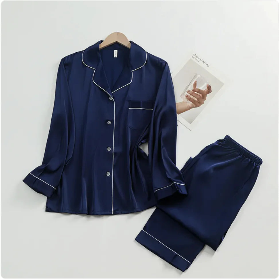 Ladies' Lapel Pajama Set