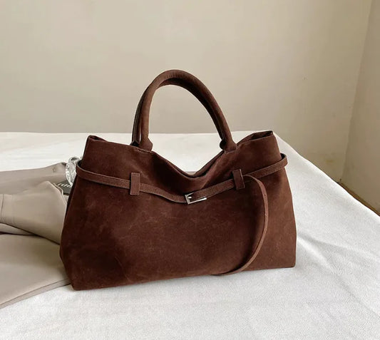 Suede Tote Bag